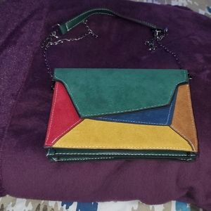 Colorblock small crossbody